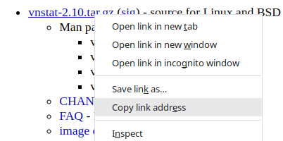 vnstat 项目页面